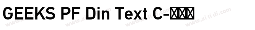 GEEKS PF Din Text C字体转换